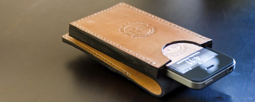 Handmade iPhone Leather Wallet: Flip Brick