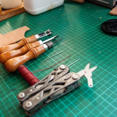How to hand sew thick leather